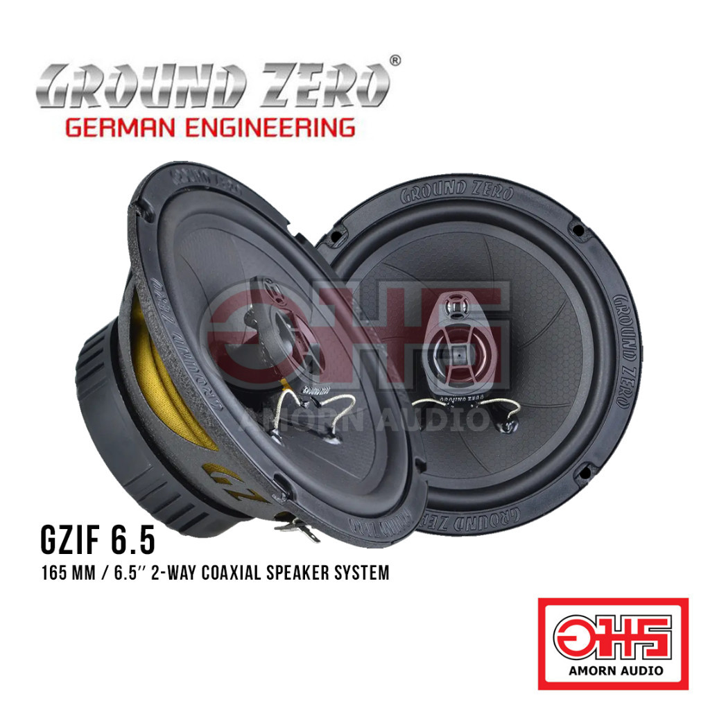 GROUND ZERO GZIF 6.5 / 165 mm / 6.5″ 2-way coaxial speaker system / AMORNAUDIO