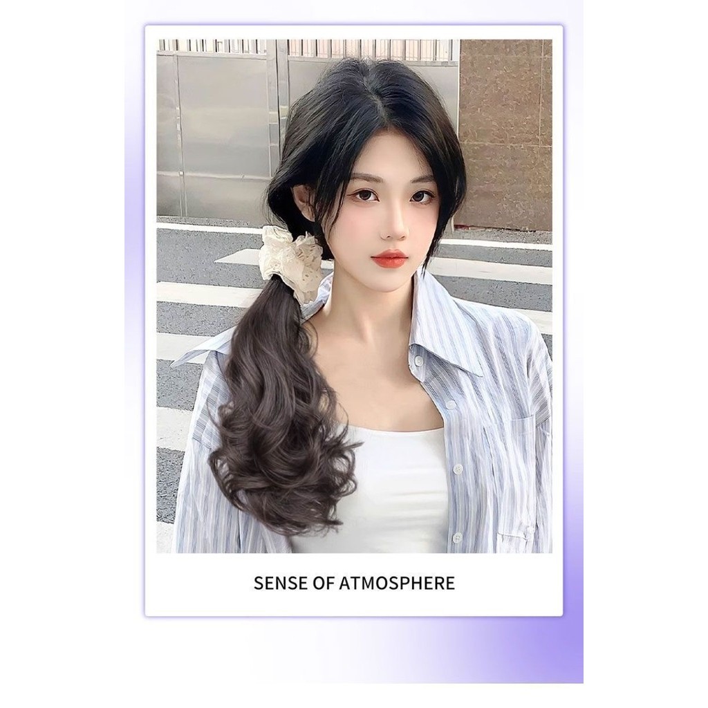 🔥จัดส่งจากประเทศไทย🔥 แฟชั่น วิกผมหางม้าปลอม แบบครึ่งวงกลม หลากหลาย กิ๊บหนีบปลอม กิ๊บหนีบผมครึ่งหัว เสกผมสวย