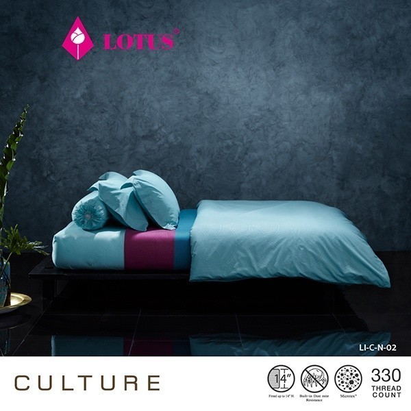 LOTUS ชุดผ้าปู LI-C-N 02 รุ่น Culture ผิวสัมผัส3มิติ ส่งฟรี