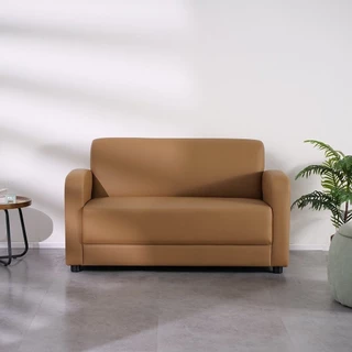 DECOS โซฟาเดี่ยวหนัง รุ่น Plemo สีน้ำตาล |AB|