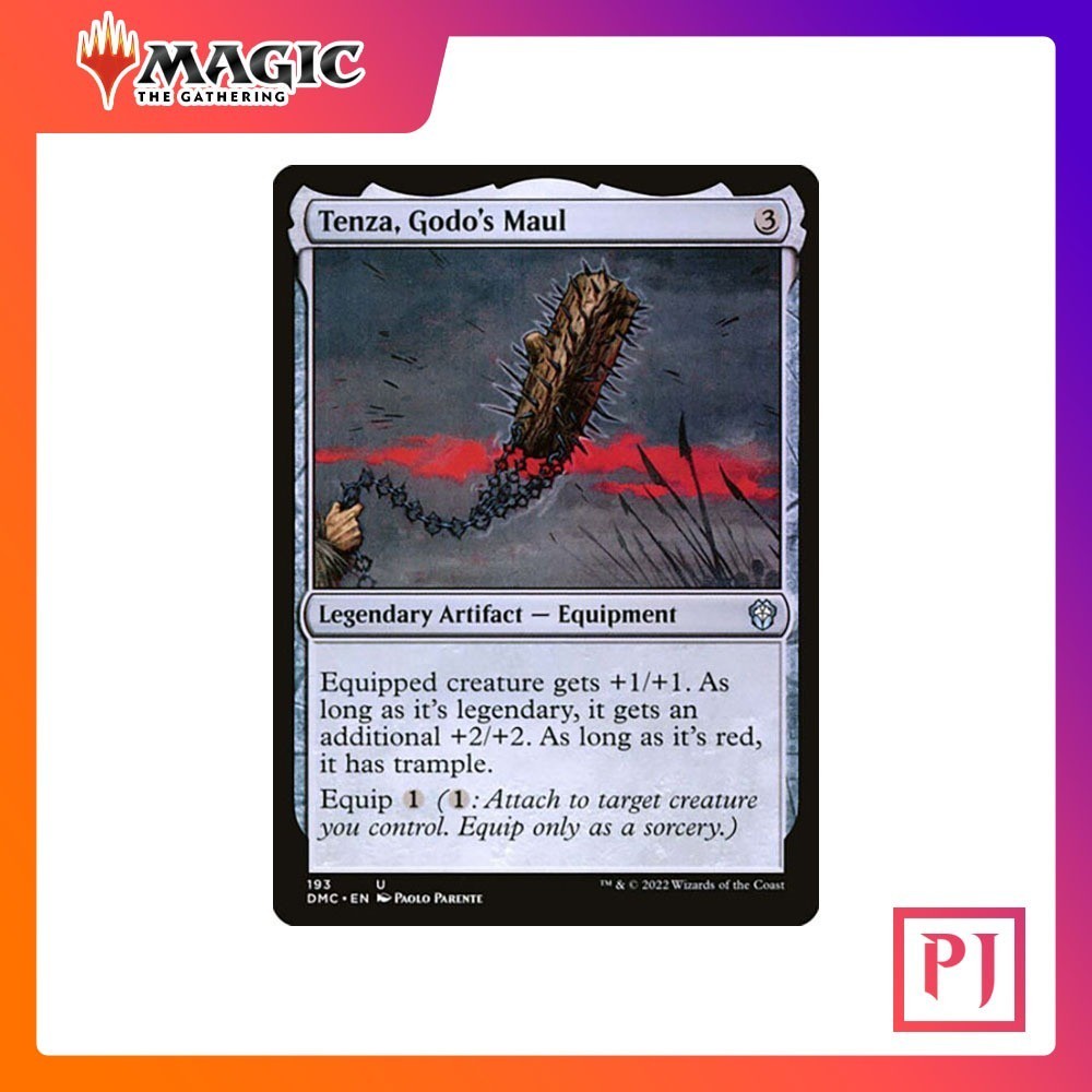 [MTG] Tenza, Godo's Maul [DMC] [ARTIFACT] [UNCOM] [NORMAL] [ENG] (การ์ดเมจิค / Magic the Gathering)