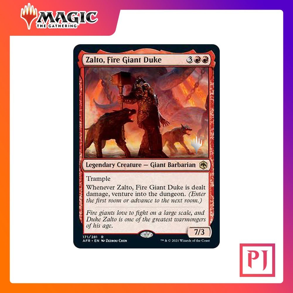 [MTG] Zalto, Fire Giant Duke (Promo Pack) [AFR] [RED] [UNCOM] [NORMAL] [ENG] (การ์ดเมจิค / Magic the