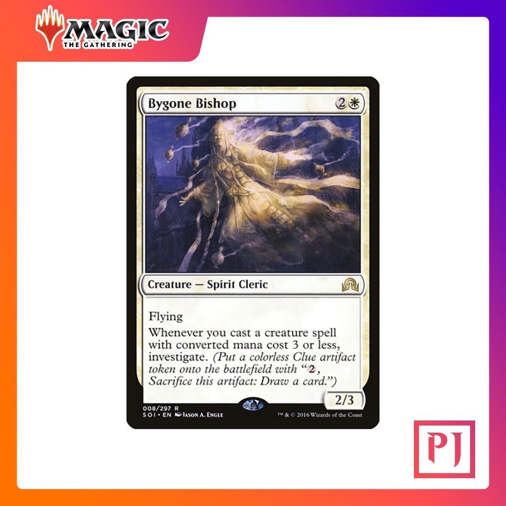 [MTG] Bygone Bishop [SOI] [WHITE] [RARE] [NORMAL] [ENG] (การ์ดเมจิค / Magic the Gathering)