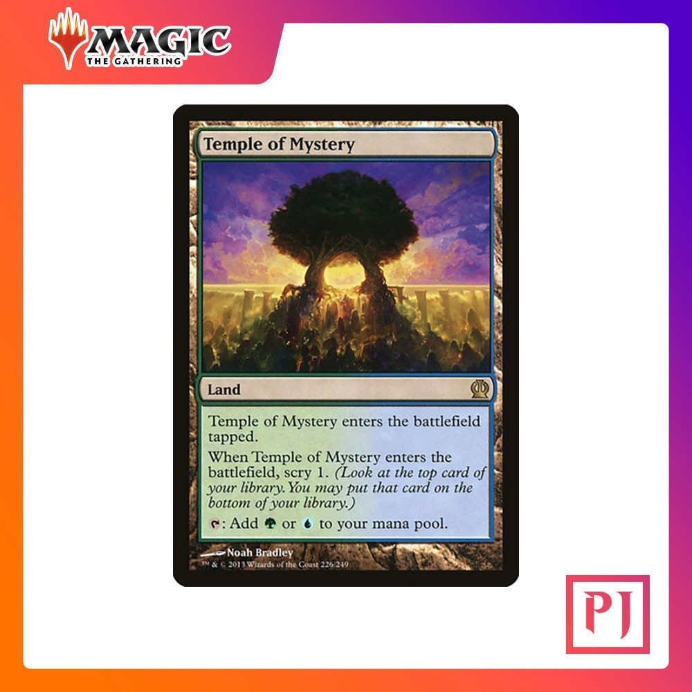 [MTG] Temple of Mystery [THS] [LAND] [RARE] [NORMAL] [ENG] (การ์ดเมจิค / Magic the Gathering)