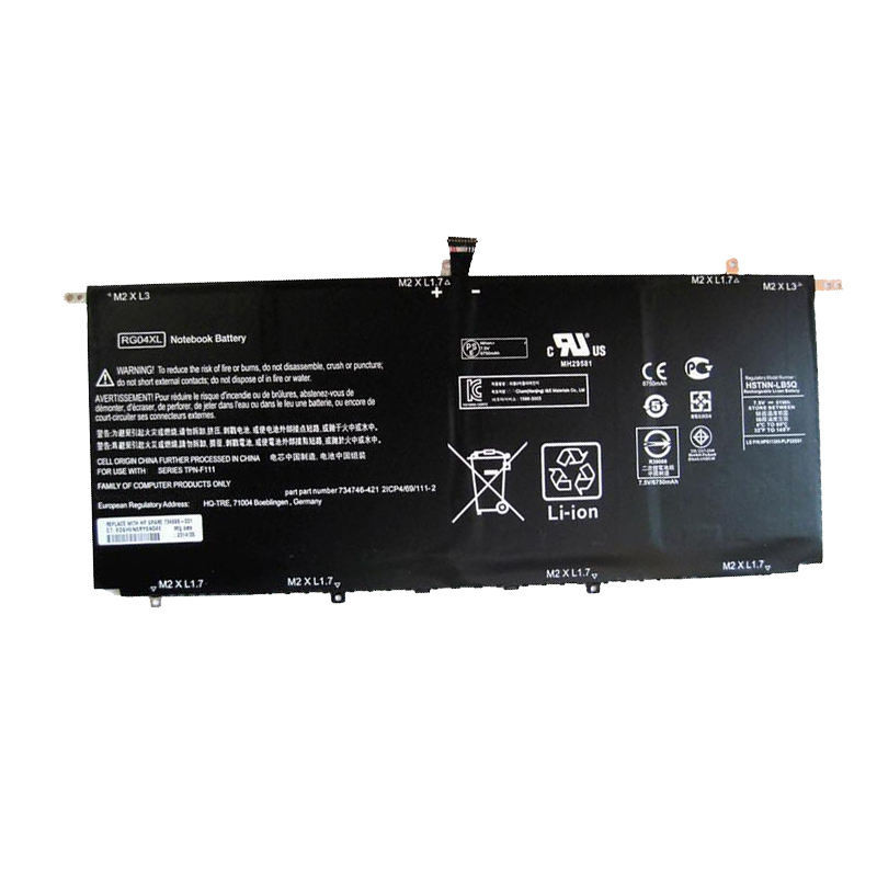 Laptop Battery Rg04xl Rg04051xl Hstnn-lb5q 734746-421 734998-001 Tpn-f111 Battery For Hp Spectre 13-3000 Series