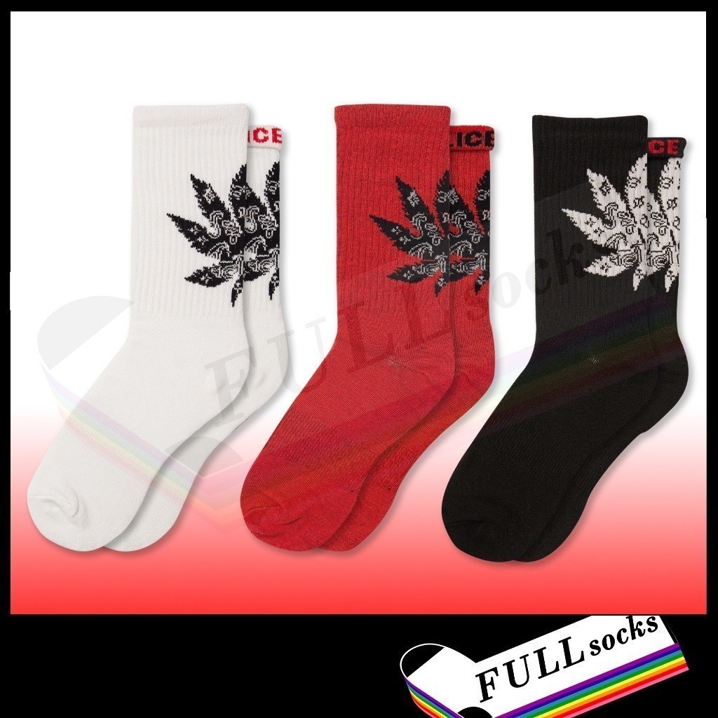 ถุงเท้า กัญชา ลูกน้ำ เพสลีย์ ขนาด Free Size Socks