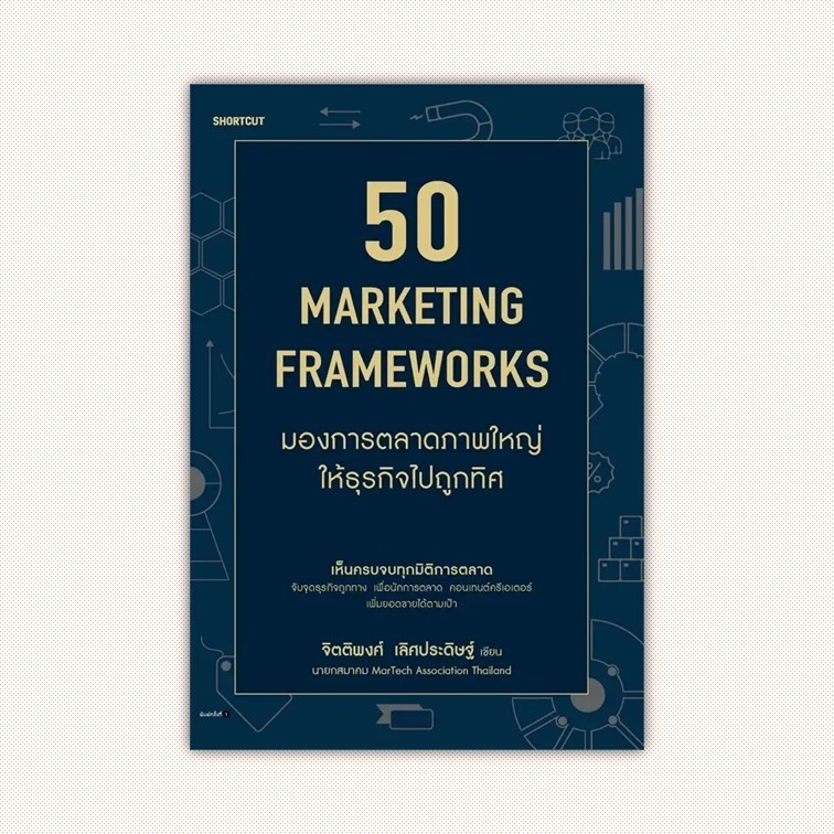 หนังสือ 50 Marketing Framework มองการตลาดฯ ผู้เขียน จิตติพงศ์ เลิศประดิษฐ์ สำนักพิมพ์ Shortcut