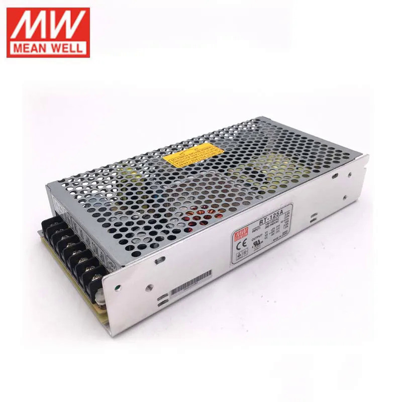 ✬Original MEAN WELL RT-125A 131W Ac/dc Triple Output Switching Power Supply 5V 12V -5V DC 12A 5.5A 1A หม้อแปลงไฟฟ้า SMPS