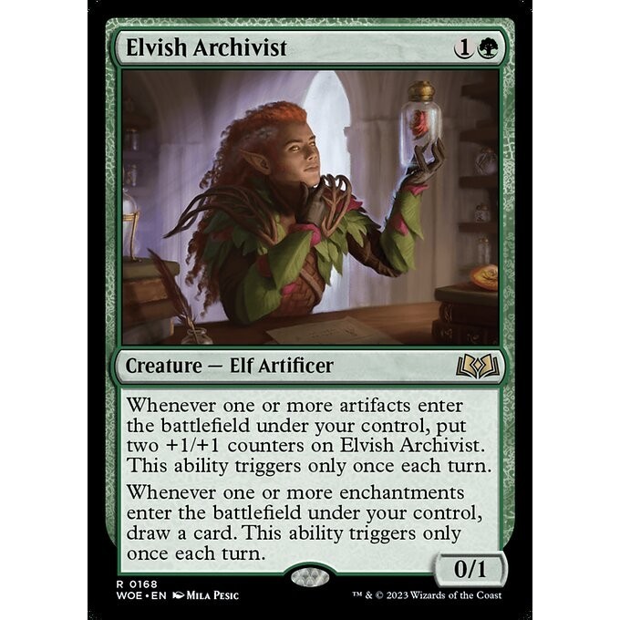 [Wilds of Eldraine] - [WOE] - (R) -[Elvish Archivist] -  [2023]
