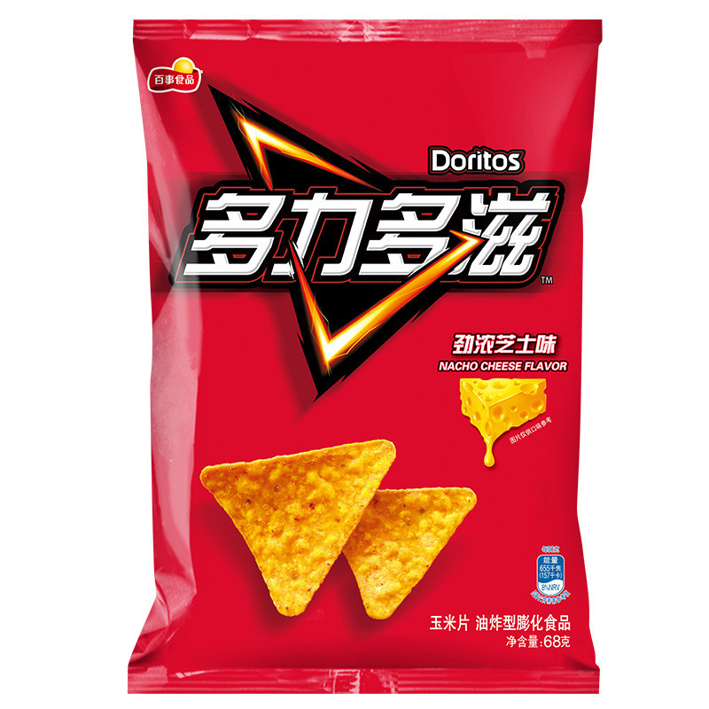 HotรับประกันคุณภาพDoritos（Doritos）Snacks Leisure Food Corn slice Strong Cheese Flavor 68g Pepsi FoodEnsure quality