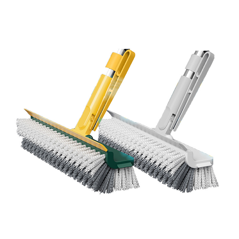 4in1 แปรงขัดพื้น ขัดร่องยาแนว ขนแหลม ด้ามยาว ขัดห้องน้ำ ทำความสะอาด เข้าได้ทุกซอก ทุกมุม