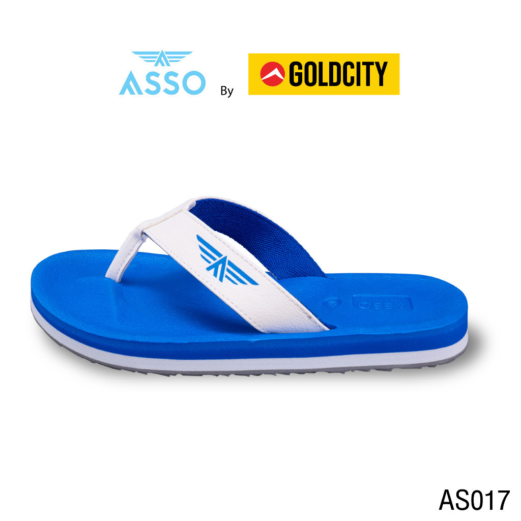 รองเท้าแตะ แบบหูคีบ  พื้นยางพารา SIZE 37-45 ส่งตรงจากโรงงานแท้100% ASSO รุ่น AS017