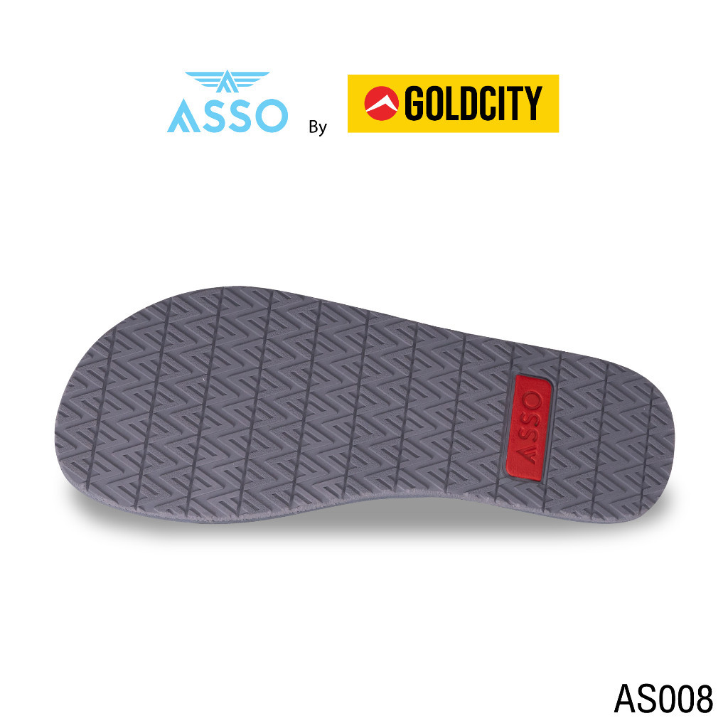 รองเท้าแตะ แบบหูคีบ  พื้นยางพารา SIZE 37-45 ส่งตรงจากโรงงานแท้100% ASSO รุ่น AS009