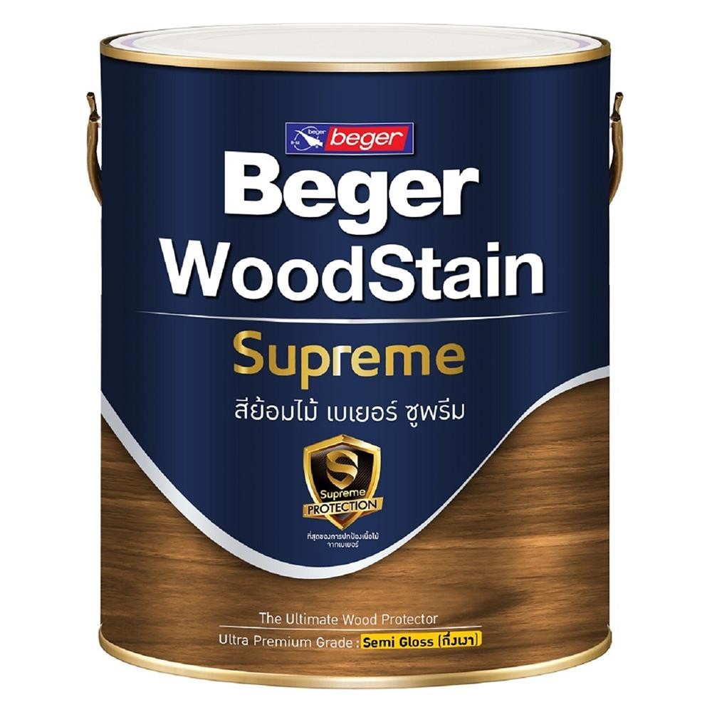 Beger สีย้อมไม้ กึ่งเงา Beger Woodstain Supreme S9202 Autumn Oak (กล)