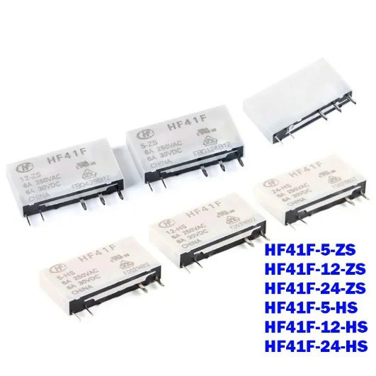 10ชิ้น HF41F-12-ZS HF41F-5-ZS HF41F-5-HS HF41F-12-HS อุตสาหกรรมรีเลย์ Subminiature รีเลย์ไฟฟ้า HF41F
