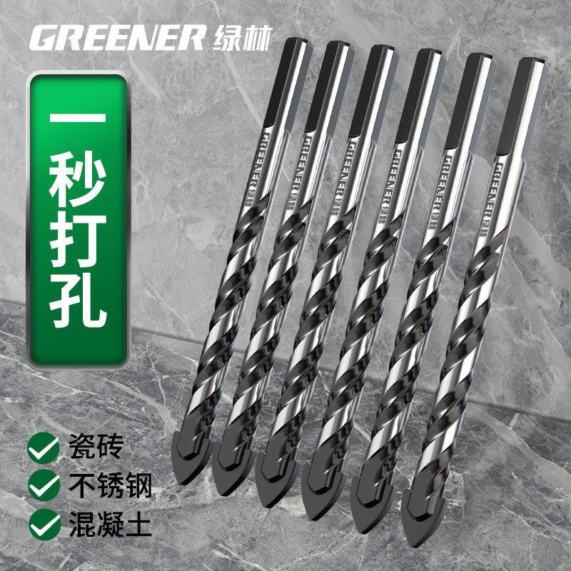 Green Forest Tile Drilling Bit Special Glass Fabulous Tool Electric Hand Drill Concrete Angular Dril