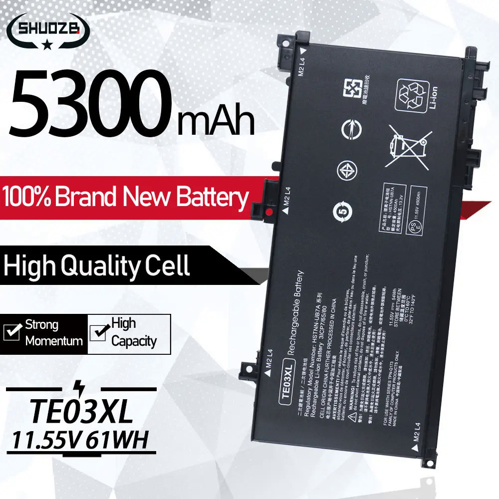 New TE03XL Laptop Battery For HP OMEN 15-bc011TX 15-bc012TX 15-bc013TX 15-AX015TX AX017TX TPN-Q173 H