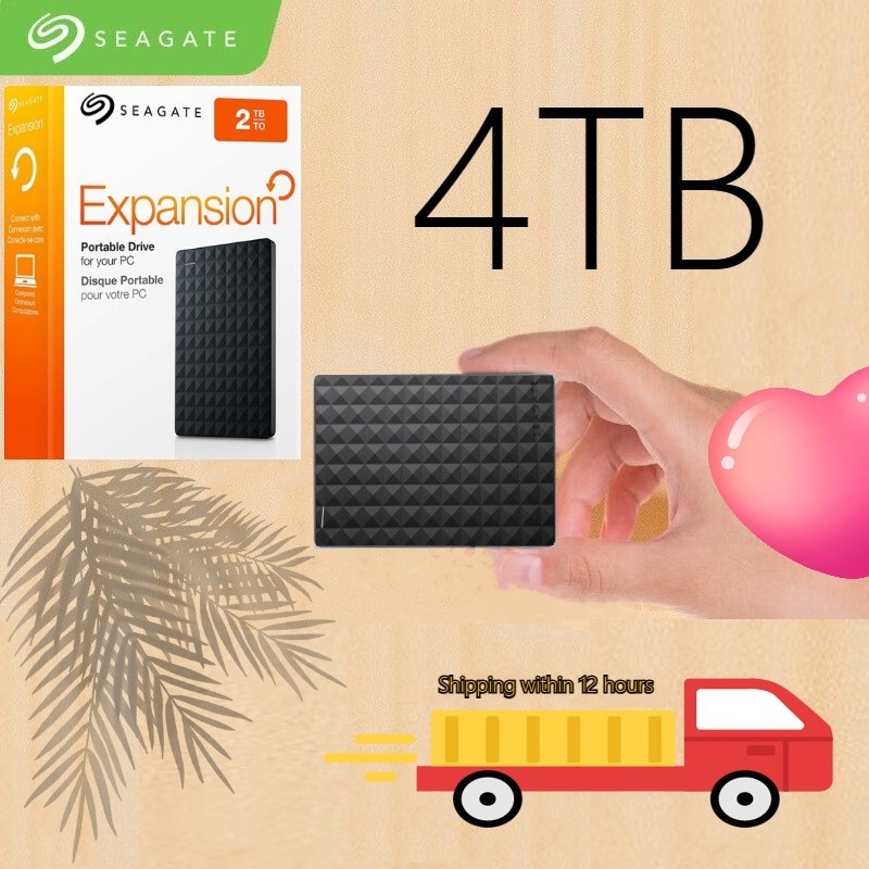 Seagate ฮาร์ดไดรฟ์ภายนอก 1TB 2TB USB 3.0 2.5 นิ้ว HD 4TB