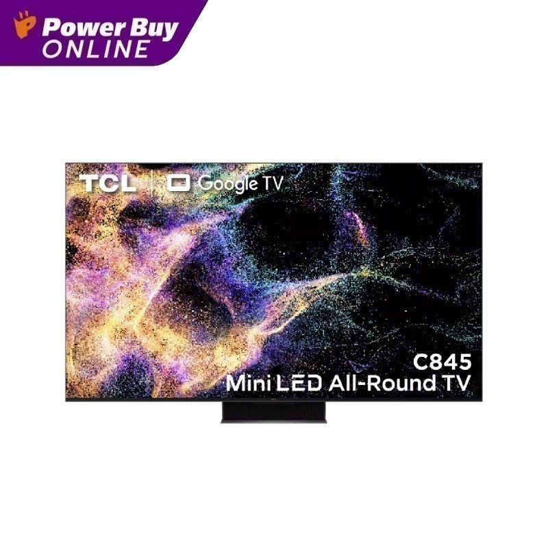 TCL ทีวี 55C845 UHD Mini LED QLED (55", 4K, Google TV, ปี 2023) รุ่น 55C845