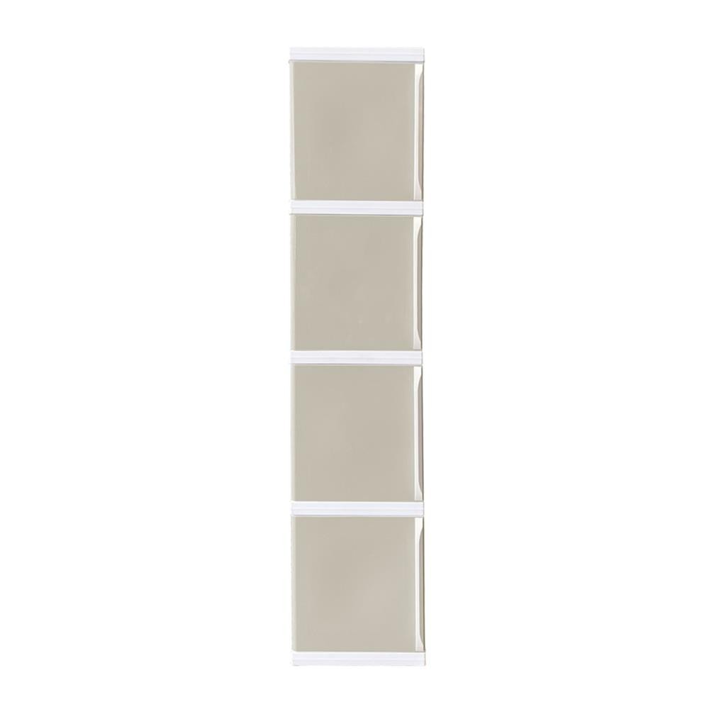 HomePro ตู้บานเปิด 4 ชั้น TOWERBOX VID 34X50X160 ซม. สีเทา แบรนด์ STACKO