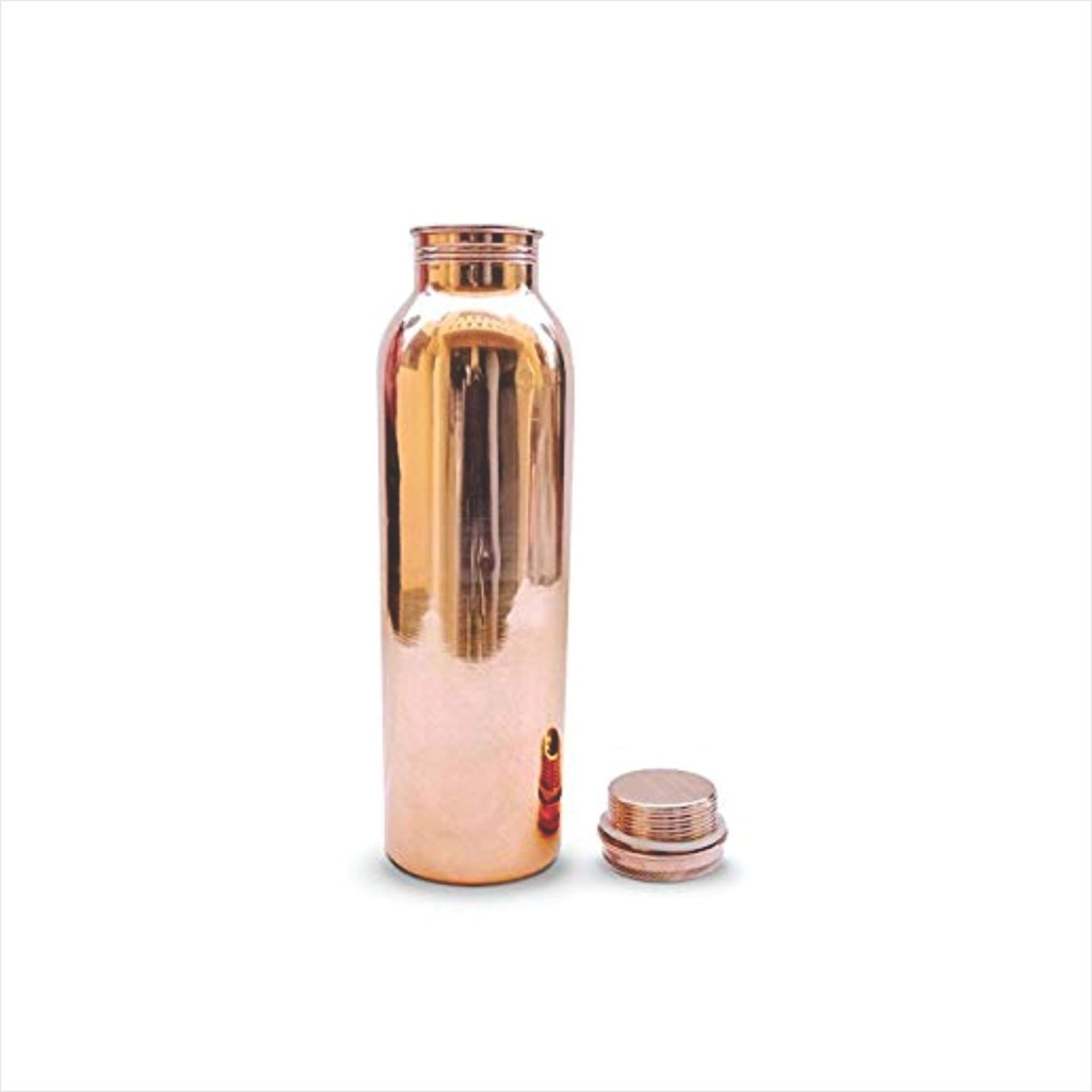 Best Quality Gym Copper Water Bottles 500 ml water bottle copper dimpled hammered meena sticker with