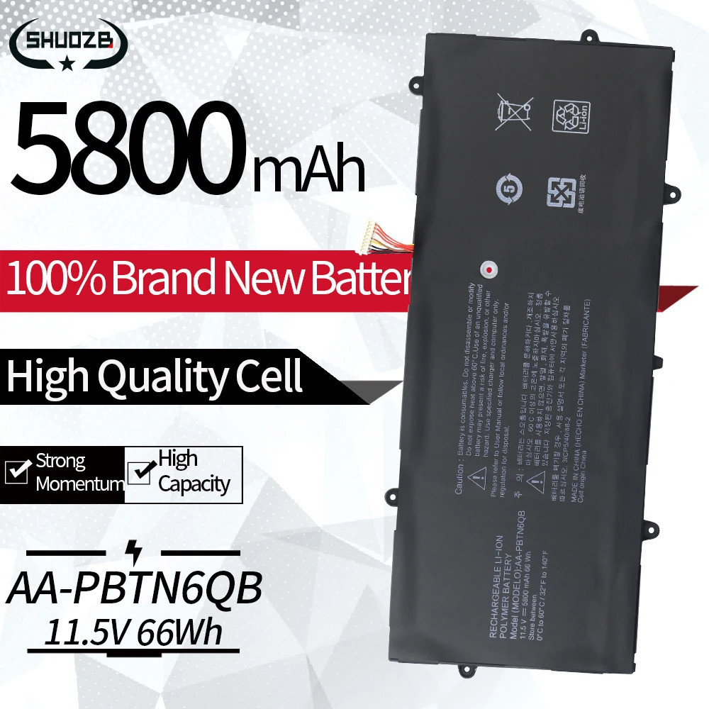 New AA-PBTN6QB Laptop Battery For SAMSUNG NT900X5N NP900X5N NT900X5N-X78L NP900X5N-X01US NP900X5N-L0