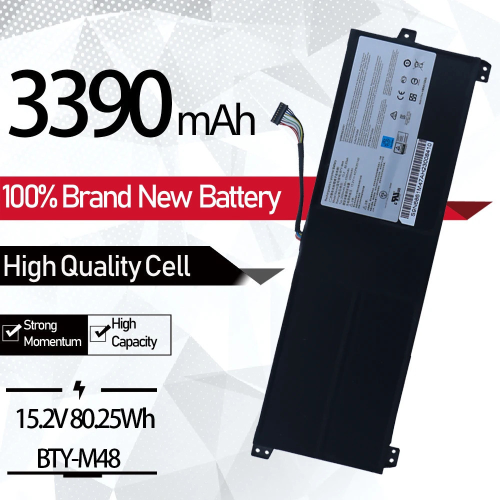 BTY-M48 Laptop Battery For MSI PS42 8RB 8RA 8RC 8M MECHREVO i5 8250U/8GB/256GB i7 8550U/8GB/256GB S1