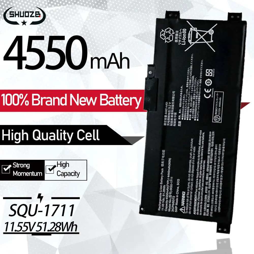 New SQU-1711 SQU-1718 Laptop Battery For Thunderobot 911 Air 911Air 911M 911ME 911MT 911S 911Targa G