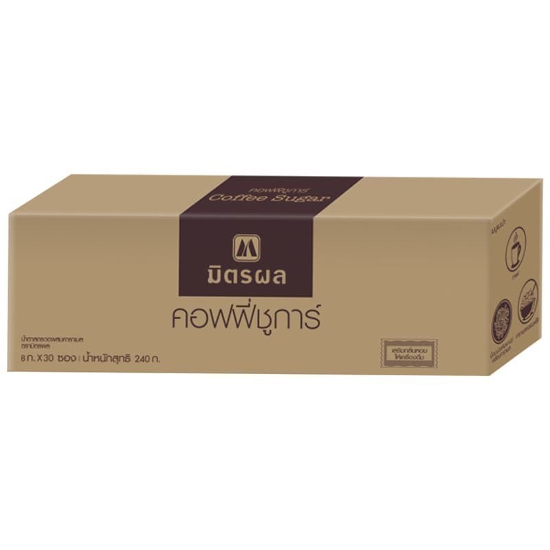 มิตรผลคอฟฟี่ซูการ์ 8กรัม แพค 30ซอง [8850256640046]
