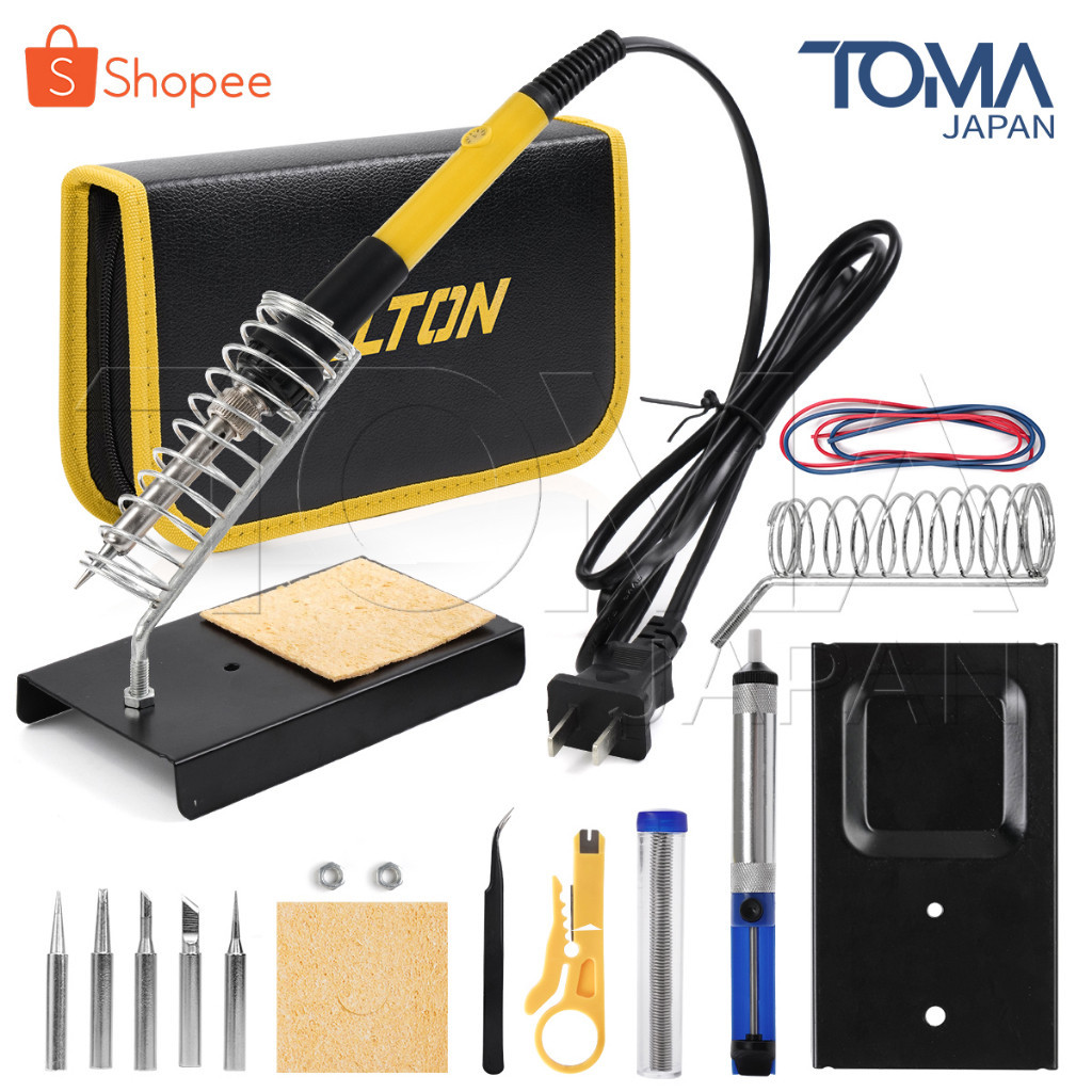 DELTON หัวแร้งบัดกรี ปรับอุณหภูมิได้ 200-450 องศา หัวแร้ง บัดกรี กำลังไฟ 20-80W ปากกาหัวแร้งบัดกรี ร