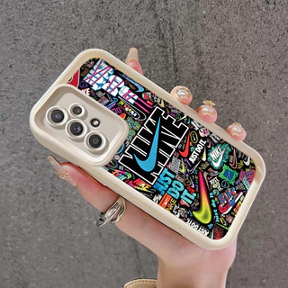 เคสสำหรับ Samsung Galaxy A52 4G A52 5G A52s 5G A73 5G เคสกระแสแฟชั่นกันกระแทก Silikon เคสป้องกันกล้องคลุมทั้งหมด
