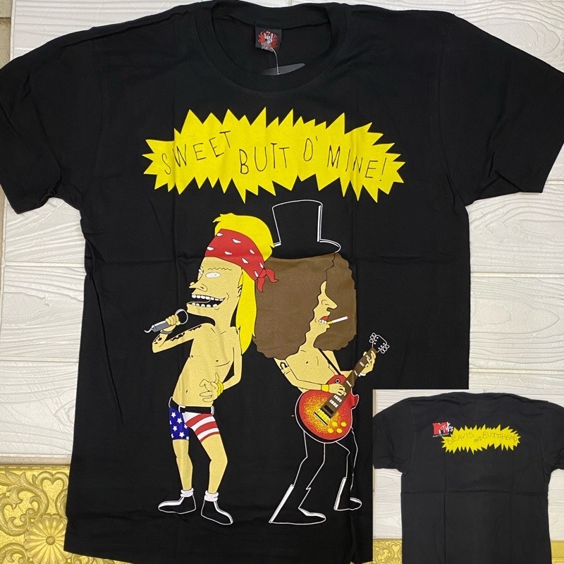 【COD】Beavis And Butthead Black T Shirt