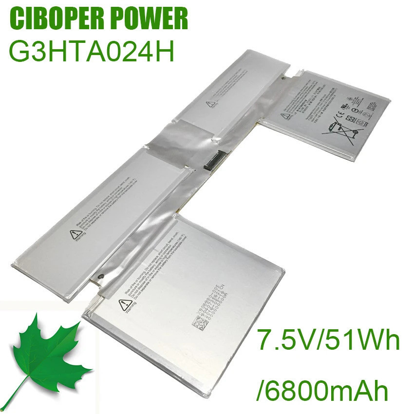 CP ตารางแบตเตอรี่ G3HTA024H 7.5V/51WH/6800MAh G3HTA023H G3HTA021H G3HTA048H สำหรับ Surface Book Gen2