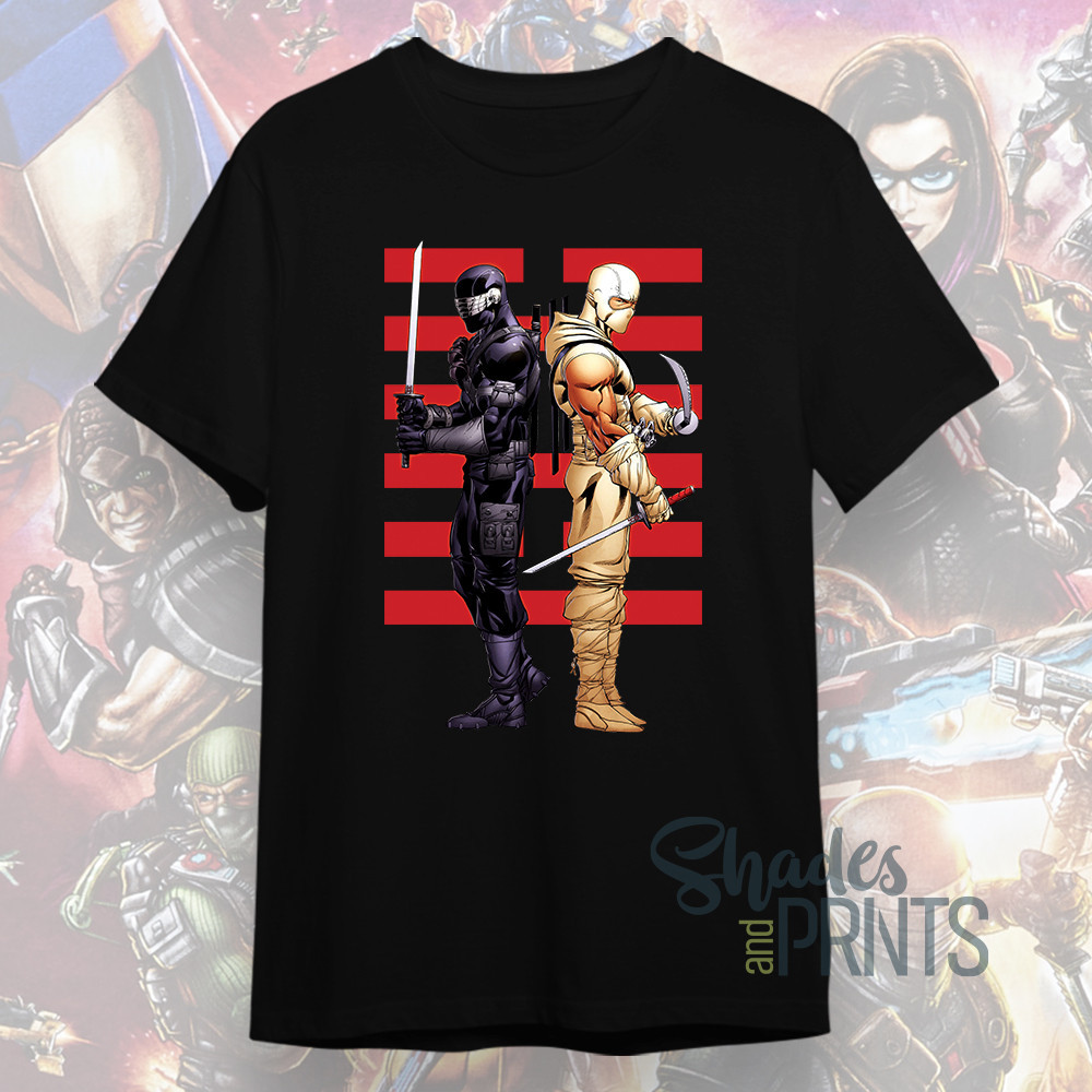 【COD】G.I. Joe Snake Eyes Vs. Storm Shadow Retro 80s Cartoons Anime Customized Unisex Shirt Streetwea