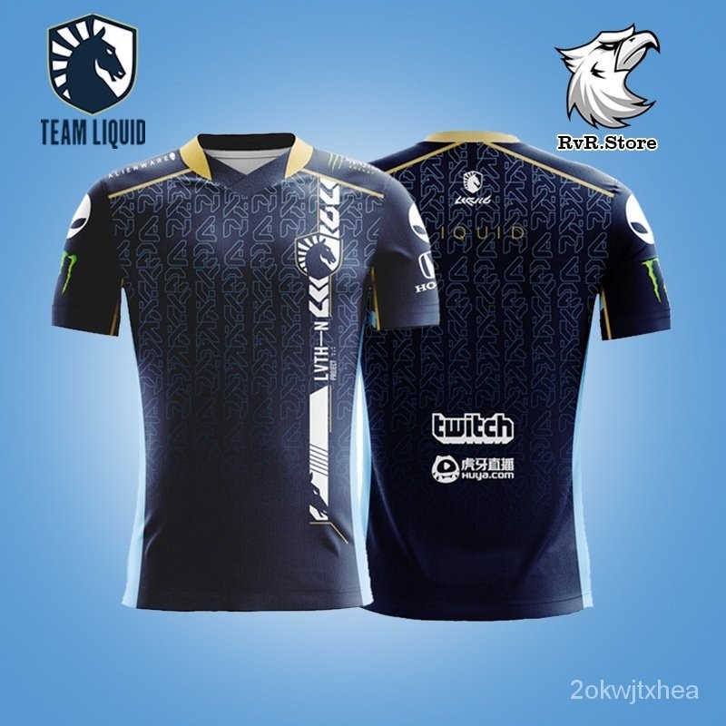 【High quality】Jersey T-Shirt Clothes GAMING TEAM LIQUID  GAME DOTA 2 CSGO LOL VALORANT Free Name