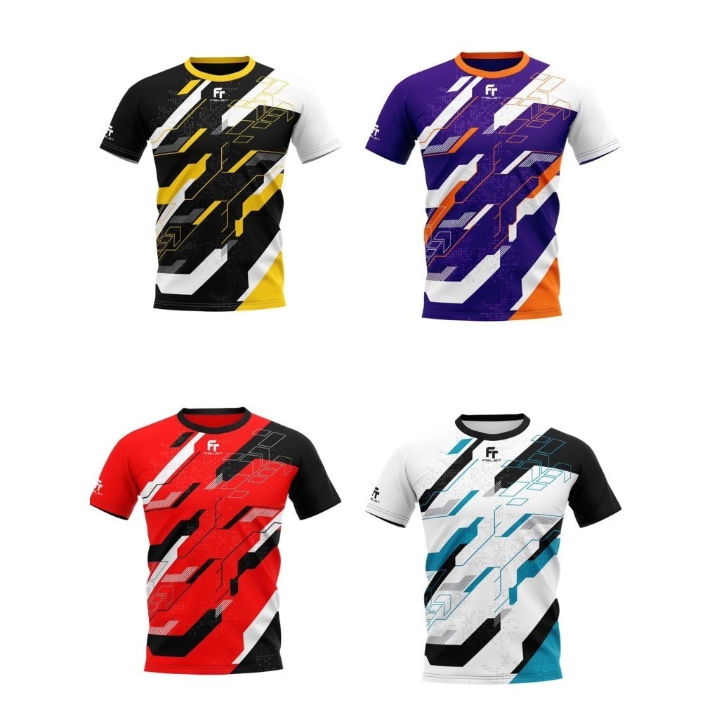 【COD】oversized t shirt for men t shirt for men Felet Badminton Jersey Baju Sukan Sportwear