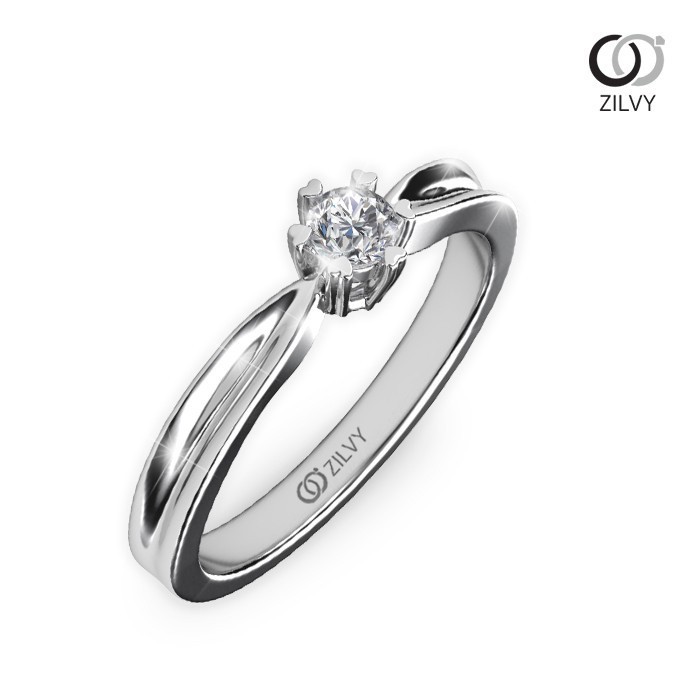 Zilvy - แหวนหญิงเพชรน้ำร้อย 0.10 กะรัต (GR400)