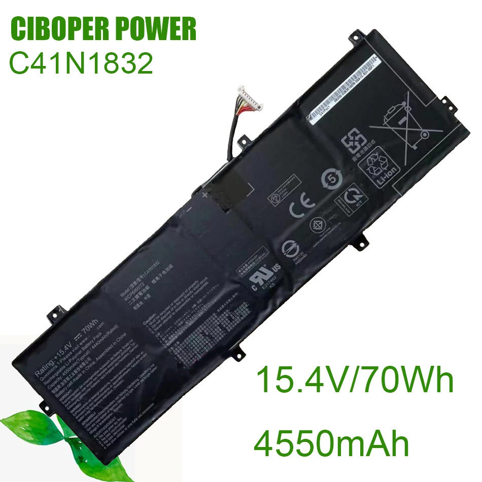 CP Original แบตเตอรี่แล็ปท็อป C41N1832 15.4V/70Wh/4550MAh สำหรับ Pro P3540FA P3540FB PX574FB PX574F 