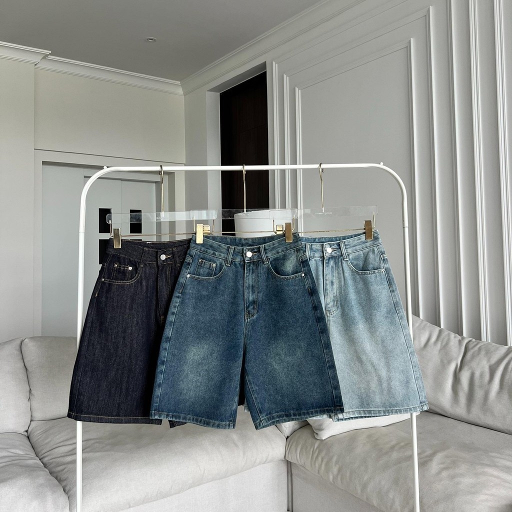 PTJ32155 กางเกงยีนส์PROMTHONG(Jorts jeans)