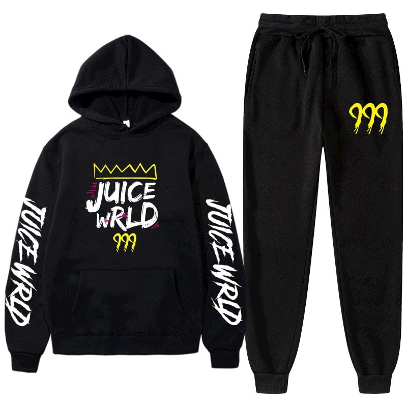 【COD】Ready Stock-New Juice World Hoodie Suit Sweatshirt   Jogging Pants Juice Wrld Juice Wrld Juice 