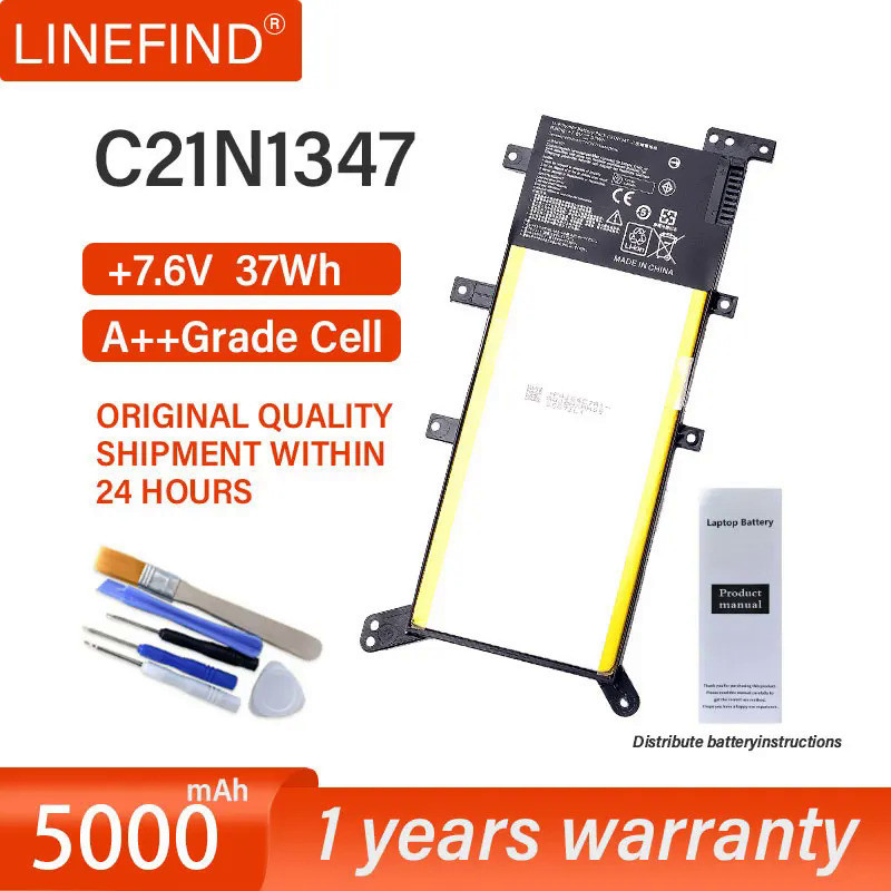 แบตเตอรี่แล็ปท็อป C21N1347สำหรับ ASUS X554L X555L X555LB X555LN W519L X555LD X555LP F555A F555U VM 2