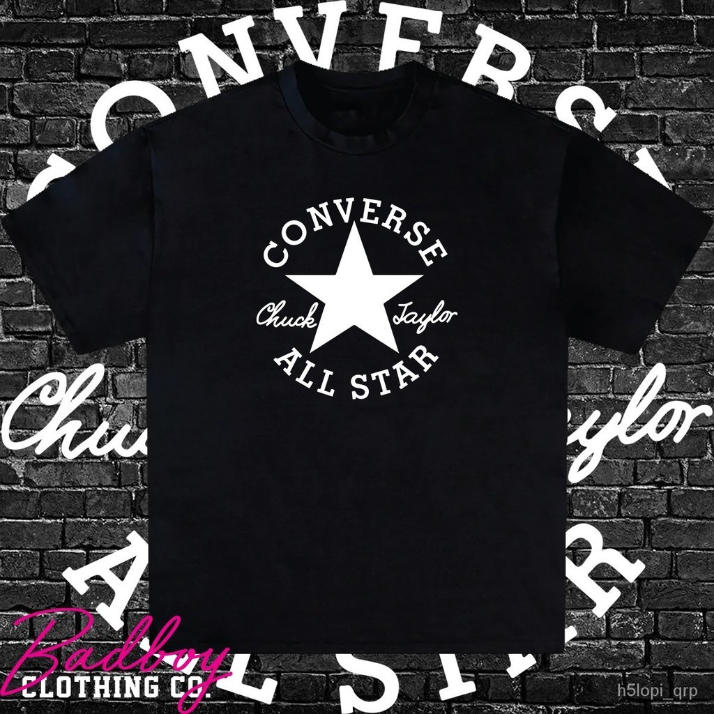 【High quality】Converse Allstar Iconic Shirt Vinyl Front Print (Unisex For Men And Women)