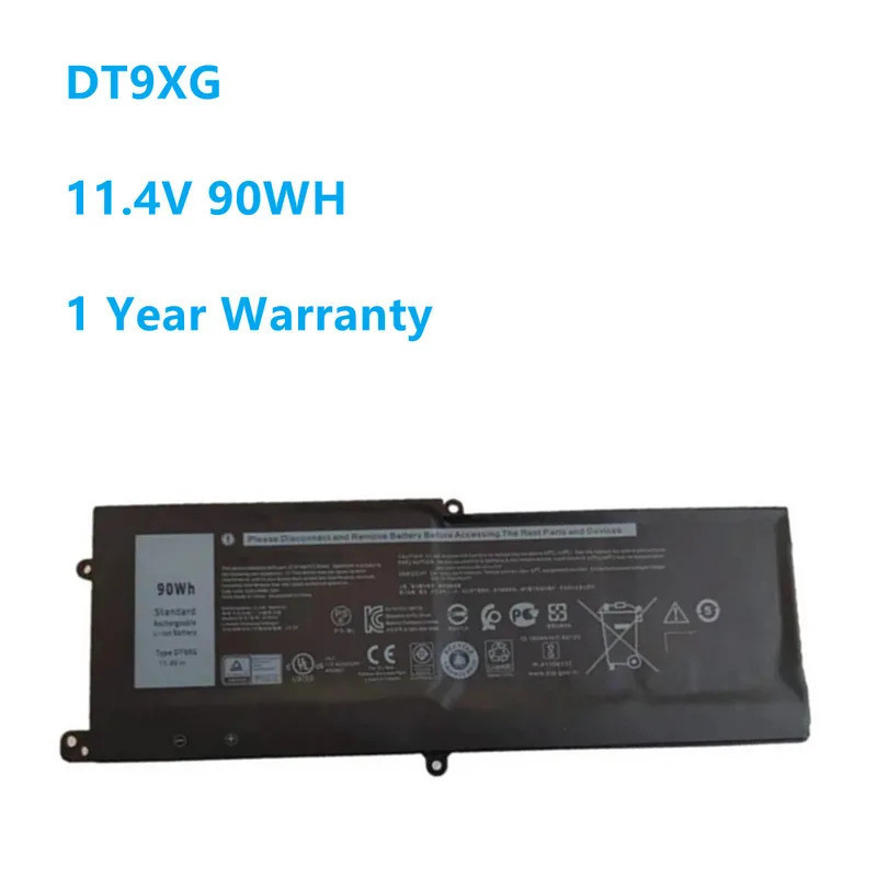 DT9XG 0KJYFY 07PWXV แบตเตอรี่สำหรับ Dell Alienware Area-51m R1 R2 ALWA51M-1766PB 90WH D1746B D1766B 