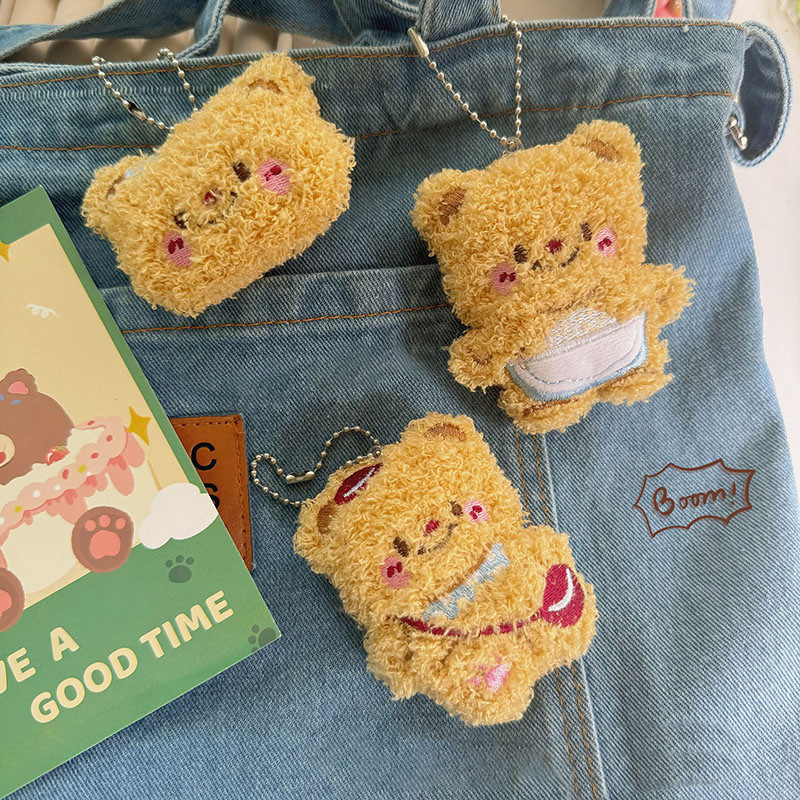 ในไทย-พร้อมส่ง พวงกุญแจ จี้Butterbear น่ารักๆฟูๆ สําหรับกระเป๋านักเรียน นักเรียน ผู้ชายและผู้หญิง 2024ใหม่-M