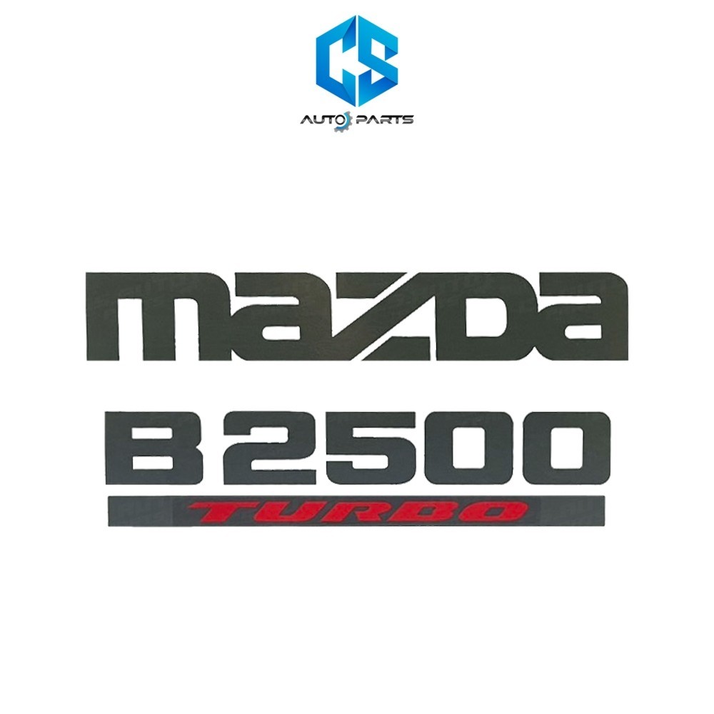สติ๊กเกอร์ MAZDA B2500 TURBO - MAZDA THUNDER,FIGHTER ปี99 (ติดฝาท้ายกระบะ)