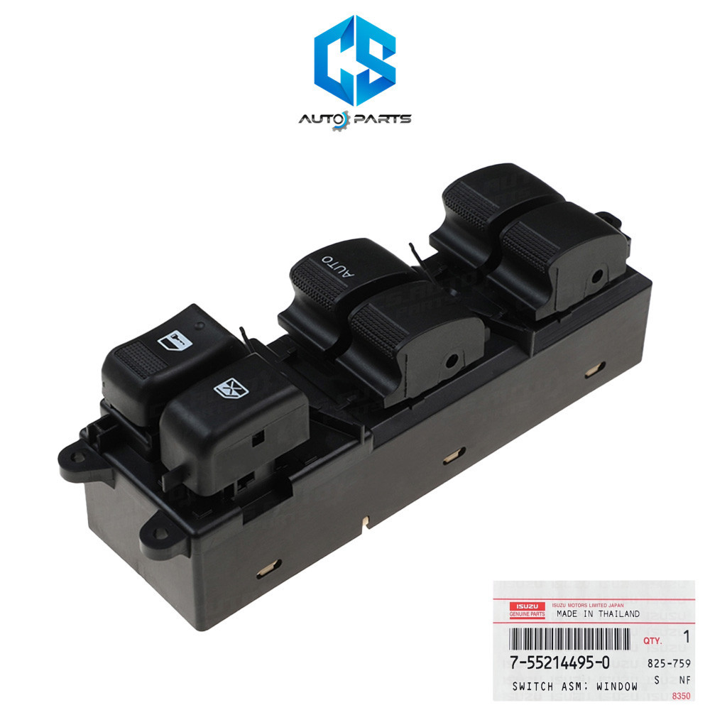 (แท้100%)สวิตซ์กระจกไฟฟ้า ISUZU D-MAX ALL NEW,MU-X ปี12-19 (4ประตู)(7-55214495-0)