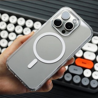 MUTURAL เคสชาร์จไร้สายไอโฟน iPhone 16 Pro / 16 Pro Max / 15 Pro / 15 Pro Max เคสกันกระแทก เคสใส ขอบนิ่ม