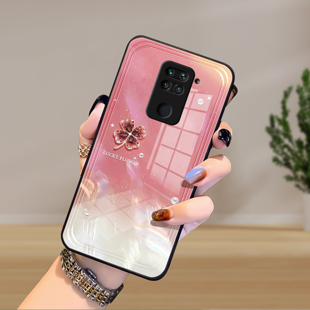 เครื่องประดับทอง เคส กระจก Redmi Note 9s 9 9pro 8pro 11pro 114G 10pro 10/4G/5G 9T 9C 9 10X 10C 10A 10/4G/5G h3f1899