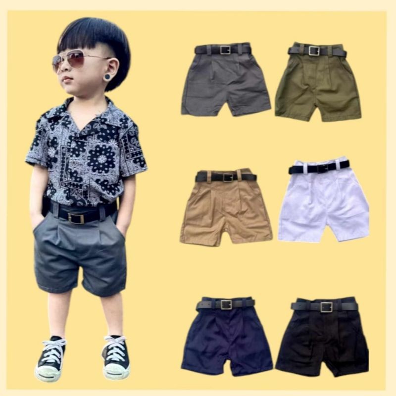 กางเกงเด็ก ทรงลุงขาสั้น ใส่สบาย พร้อมส่งในไทย