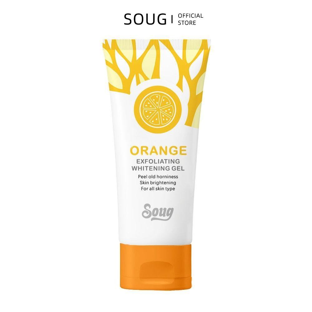 SOUG Suug Orange Facial Scrub Gel Cream Brighten Facial Scrub Peeling Gel 50g